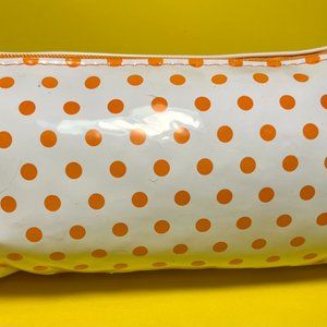Ipsy Orange Polka Dot Makeup Bag